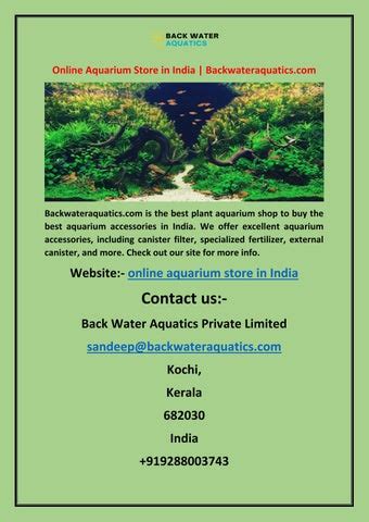 Online Aquarium Store India .